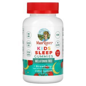 Формула для сна для детей, Kids Sleep Gummies, MaryRuth Organics, вкус клубники, 60 жевательных конфет
