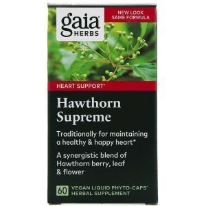 Боярышник, Gaia Herbs, 60 капсу