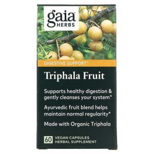 Трифала (Triphala Fruit), Gaia Herbs, 60 капсул