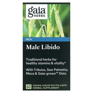 Репродуктивное здоровье мужчин, Male Libido, Gaia Herbs, 60 капсул