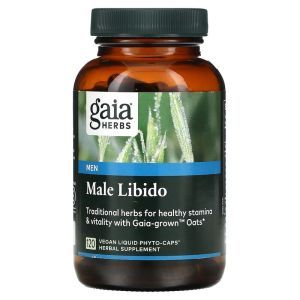 Репродуктивное здоровье мужчин, Male Libido, Gaia Herbs, 120 капсул