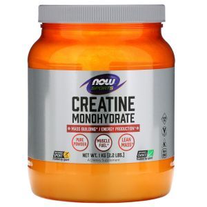 Креатин моногидрат, Creatine Monohydrate, Now Foods, Sports, 1 кг

