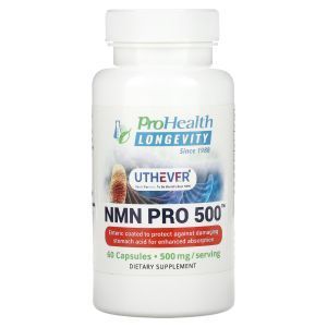 Никотинамидмононуклеотид, NMN Pro 500, ProHealth Longevity, 250 мг, 60 капсул
