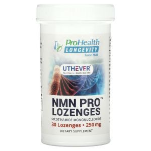 Никотинамидмононуклеотид, NMN Pro Lozenges, ProHealth Longevity, 250 мг, 30 леденцов
