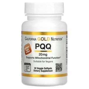 Пирролохинохинон, PQQ, California Gold Nutrition, 20 мг, 30 вегетарианских гелевых капсул
