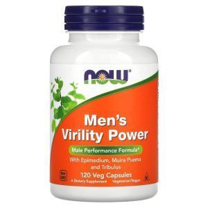 Репродуктивное здоровье мужчин, Men's Virility Power, Now Foods, 120 вегетарианских капсул
