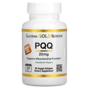 Пирролохинохинон, PQQ, California Gold Nutrition, 20 мг, 90 вегетарианских гелевых капсул
