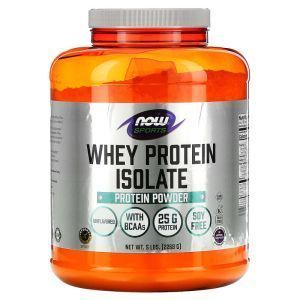 Изолят сывороточного протеина, Whey Protein Isolate, Now Foods, Sports, без вкуса, 2268 г

