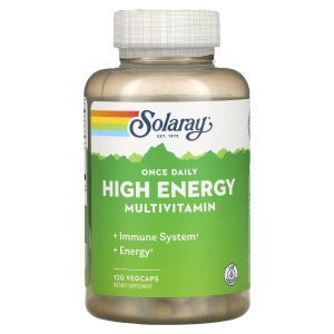 Мультивитамины для энергии, Multi-Vita-Min, Solaray, 1 в день, 120 капсул