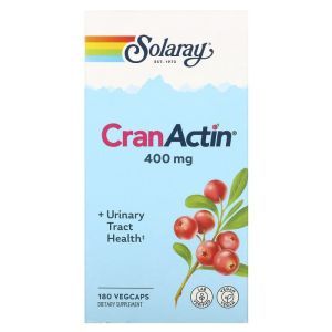Клюква, CranActin, Solaray, для мочевыводящих путей, 180 капсул