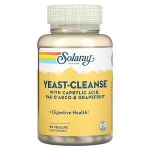 Дрожжи очищающие, Yeast-Cleanse, Solaray, 90 капсул