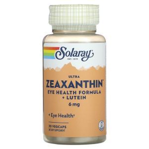 Зеаксантин для здоровья глаз, Ultra Zeaxanthin, Solaray, 6 мг, 30 капсул