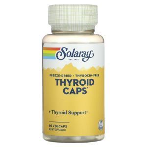 Здоровье щитовидной железы, Thyroid Caps, Solaray, 60 капсул