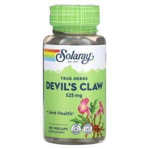 Коготь дьявола, Devil's Claw, Solaray, 525 мг, 100 вегетарианских капсул
