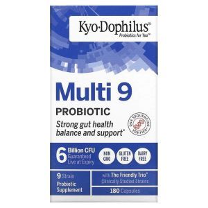 Пробиотики дофилус 9, Kyo-Dophilus 9, Wakunaga - Kyolic, 6 млрд CFU, 180 капсул