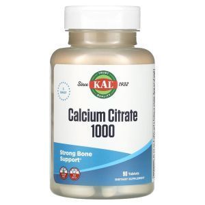 Кальций цитрат, Calcium Citrate 1000, KAL, 333 мг, 90 таблеток