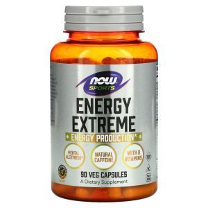 Энергетическая формула, Energy Extreme, Now Foods, Sports, 90 вегетарианских капсул