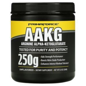 AAKG (L-аргинин-альфа-кетоглутарат), AAKG, Primaforce, порошок, 250 г 
