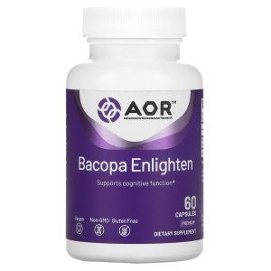 Бакопа, Bacopa Enlighten, Advanced Orthomolecular Research, 60 капсул