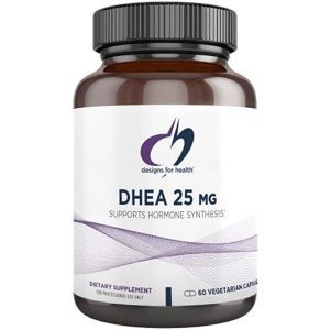 ДГЭА (дегидроэпиандростерон), DHEA, Designs for Health, 25 мг, 60 вегетарианских капсул