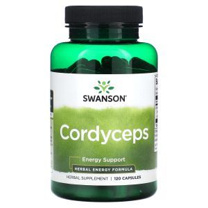 Кордицепс, Cordyceps, Swanson, 600 мг, 120 капсул