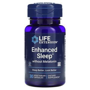 Здоровый сон, Enhanced  Sleep, Life Extension, без мелатонина, 30 капсул