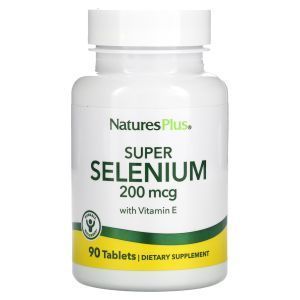 Селен, Super Selenium, Nature's Plus, 200 мкг, 90 таблеток 