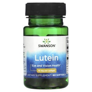 Лютеин, Lutein, Swanson, 10 мг, 60  гелевых капсул