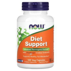 Диетическая поддержка, Diet Support, Now Foods, термогенная формула, 120 вегетарианских капсул

