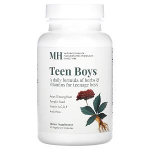 Мультивитамины для мальчиков-подростков, Daily Multi-Vitamin, Michael's Naturopathic, для ежедневного приема, 60 вегетарианских капсул