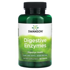 Пищеварительные ферменты, Digestive Enzymes, Swanson, 180 таблеток