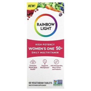 Мультивитамины для женщин 50+, Women's One 50+, Rainbow Light, ежедневные, 60 вегетарианских таблеток
