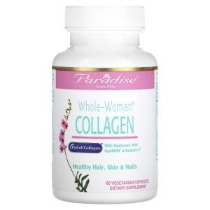 Коллаген для женщин, Whole-Woman Collagen, Paradise Herbs, 60 вегетарианских капсул
