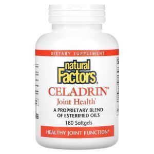 Целадрин, здоровье суставов, Celadrin, Natural Factors, 180 гелевых капсул 

