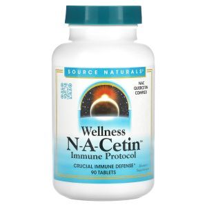 Иммунная защита, Wellness N-A-Cetin, Source Naturals, 90 таблеток
