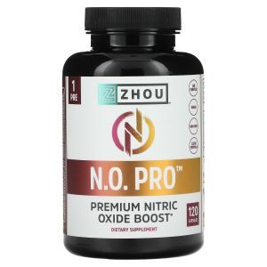 Поддержка уровня оксида азота, N.O. Pro, Zhou Nutrition, 120 вегетарианских капсул