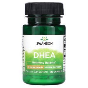 ДГЭА (дегидроэпиандростерон), Ultra DHEA, Swanson, 50 мг, 120 капсул