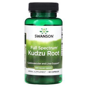 Кудзу корень, Anson Kudzu Root, Swanson, 500 мг, 60 капсул