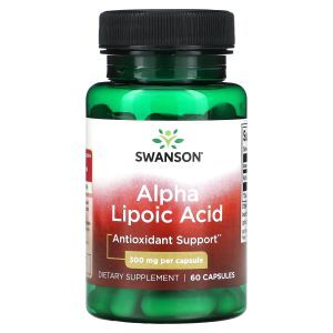 Альфа-липоевая кислота, Alpha Lipoic Acid, Swanson, 300 мг, 60 капсул