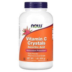Витамин С кристаллы, Vitamin C, NOW Foods, 454 г