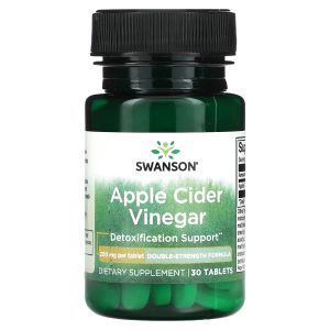 Яблочный уксус, Apple Cider Vinegar, Swanson, 200 мг, 30 таблеток
