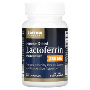  Лактоферрин, Lactoferrin, Jarrow Formulas, сублимированный, 250 мг, 30 капсул 
