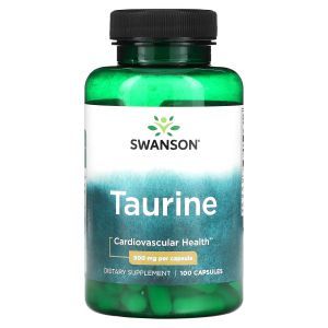 Таурин, Taurine, Swanson, 500 мг, 100 капсул 