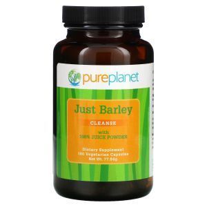 Пророщенный ячмень, Just Barley, Pure Planet, 333 мг, органик, 180 вегетарианских капсул