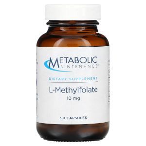 L-метилфолат, L-Methylfolate, Metabolic Maintenance, 10 мг, 90 капсул