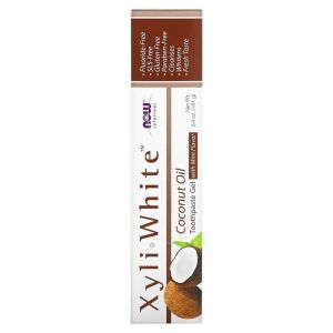 Зубная паста-гель кокос и мята, Toothpaste Gel, Solutions, Now Foods,181 г