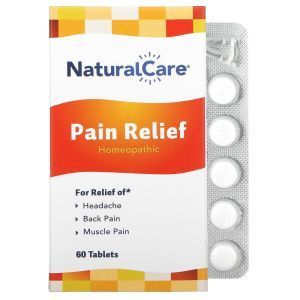 Обезболивающие таблетки, Pain Relief, NatraBio, 60 таб.