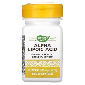 Альфа-липоевая кислота, Alpha Lipoic Acid, Nature's Way, 60 капсул