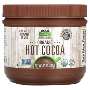 Горячее какао, Hot Cocoa, NOW Foods, органик, 397 г
