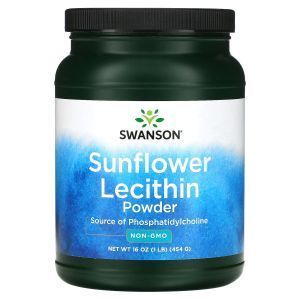 Лецитин подсолнечника, Sunflower Lecithin, Swanson, порошок, 454 г
